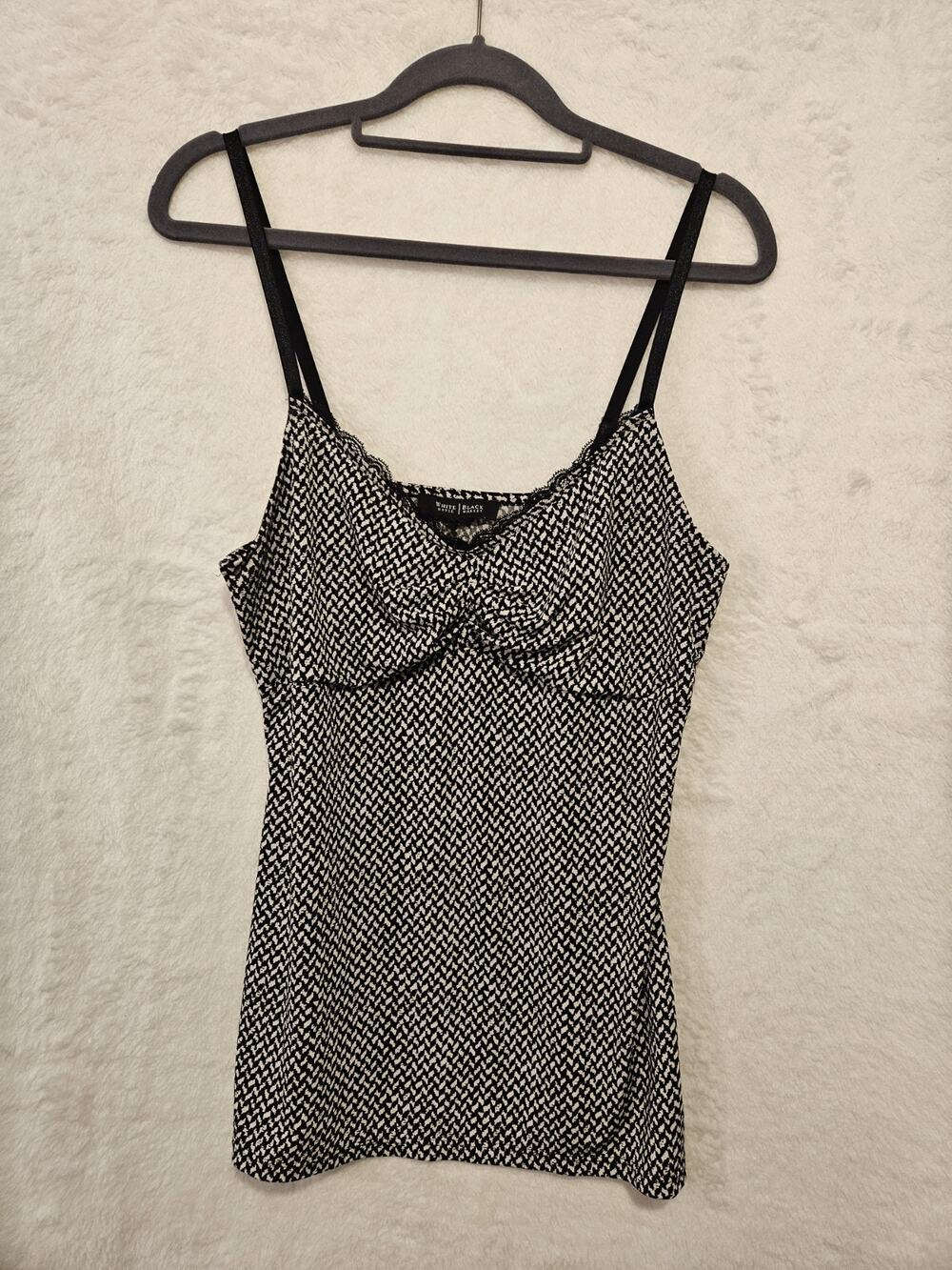 White House Black Market Tank Top Sz XS, Bra Top, Black And White Camisole Tank